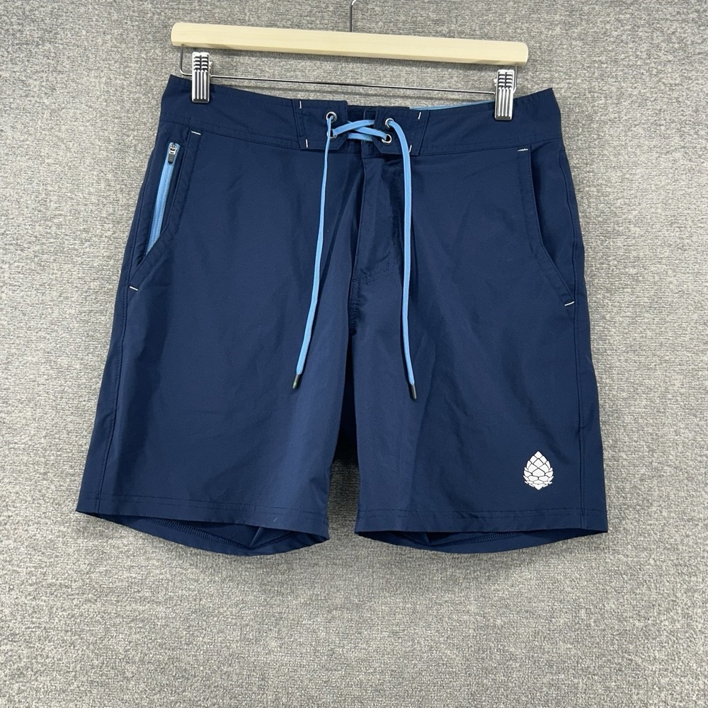 Stio‎ Board Shorts Men Size 30x7.5 Blue Drawstrings Beach